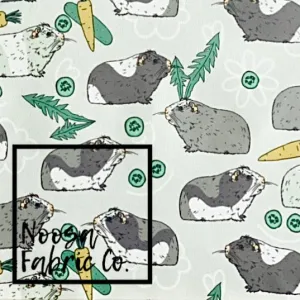 Dora 'Grey' Top Coat Polyester (TCP) Digital Print Fabric