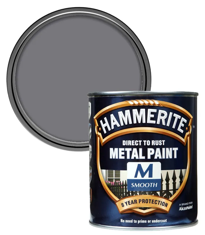 Hammerite Smooth Direct To Rust Metal Paint - 750ml