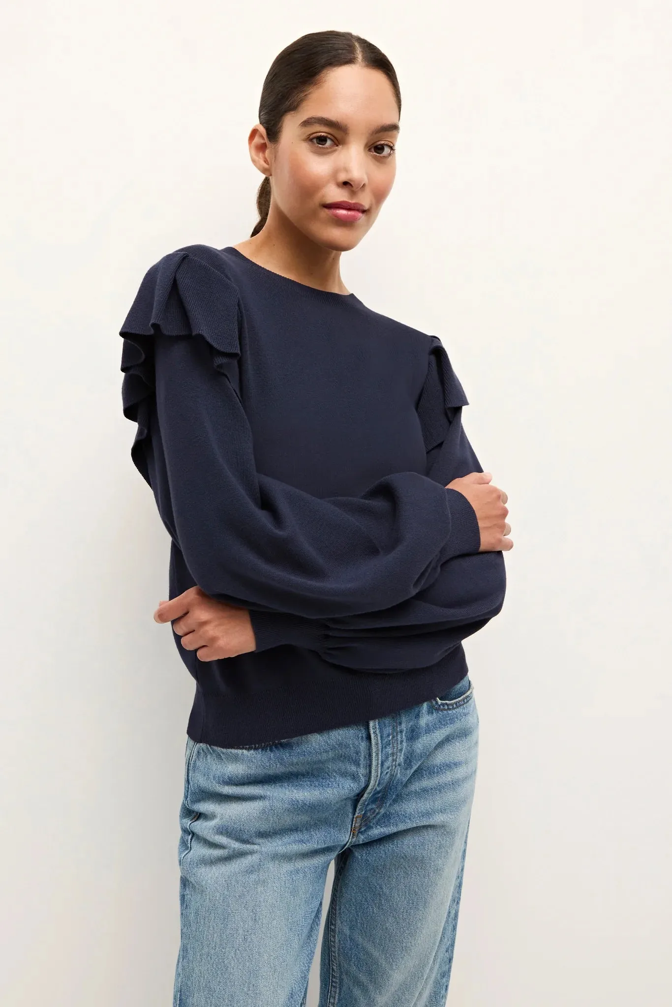 Remi Popover Sweater-Slate